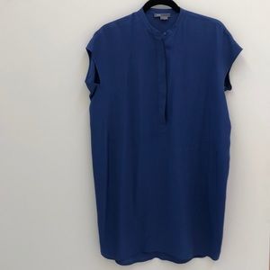 Vince blue shirt dress